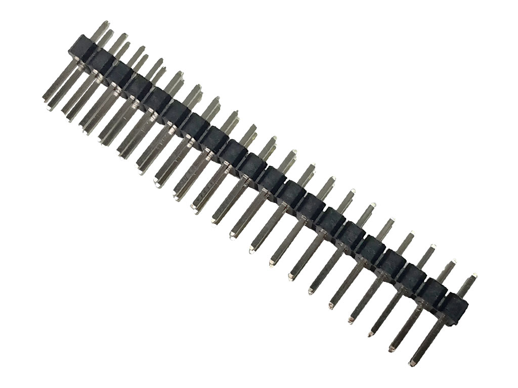 Kolíková lišta přímá, dvouřadá, 2x20 = 40 pin rozteč 2.54mm