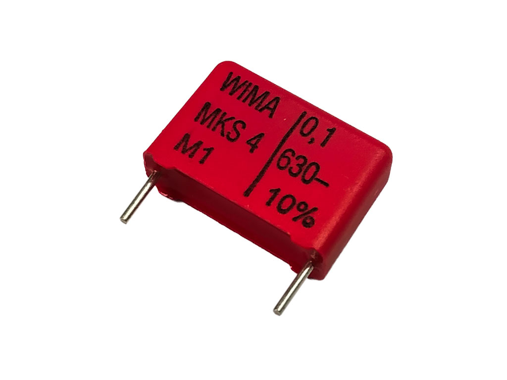 Kondenzátor fóliový 100nf / 300V AC MKT, ±10%, polyester ( 104, 104J, 0.1uf ) RM= 15mm