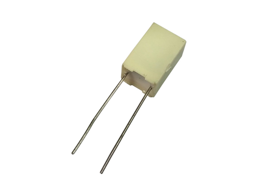 Kondenzátor fóliový 2.2uf / 40V AC, 63V DC,  MKT, ±5%,  polyester ( 225, 225J, 2.2uf ) RM= 5.0mm