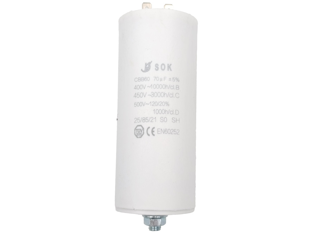 Kondenzátor rozběhový 70uF konektory TC886DS