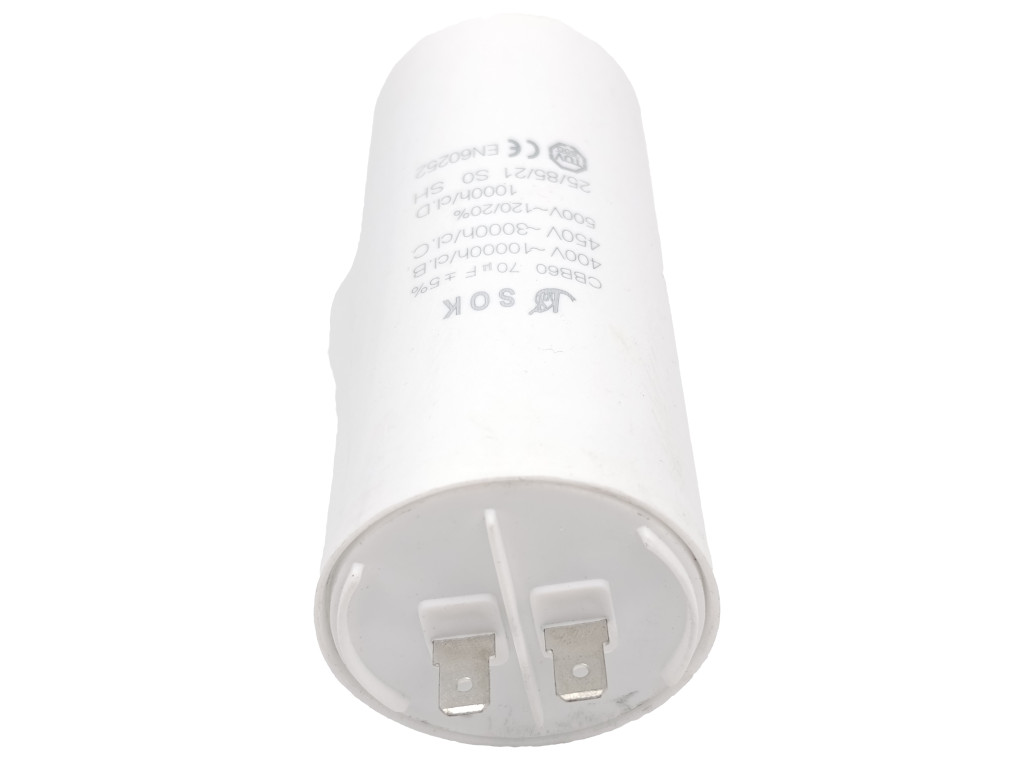 Kondenzátor rozběhový 70uF konektory TC886DS