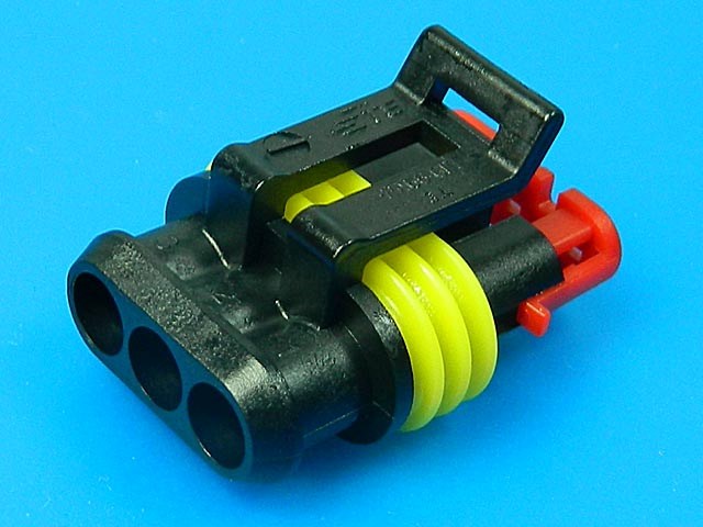 Konektor AMP Superseal 1,5 SRS se zámkem 3 PIN SRS1,5/F03 0282087-1  