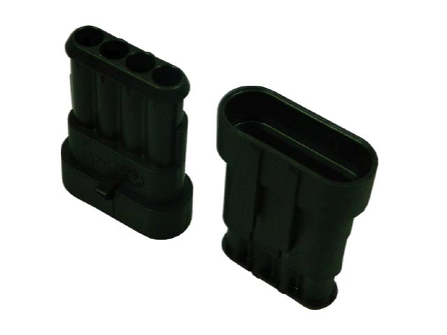 Konektor AMP Superseal 1,5 SRS se zámkem 4 PIN SRS1,5/M04 0282106-1 