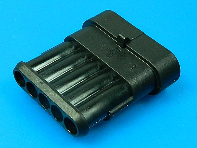 Konektor AMP Superseal 1,5 SRS se zámkem 5 PIN SRS1,5/M05 282107-1