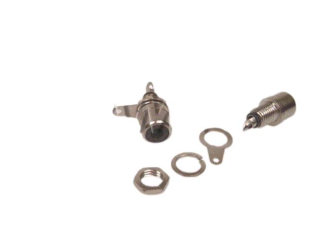 Konektor CINCH, panelová samička - černá