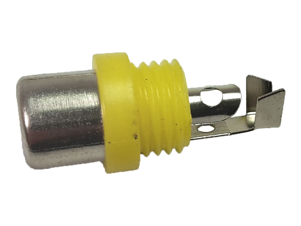 Konektor CINCH plastový - žlutý samice