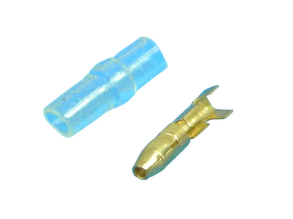 Konektor Faston kulatý 4.0mm FVD - kolík ( vidlice, sameček ) včetně krytu