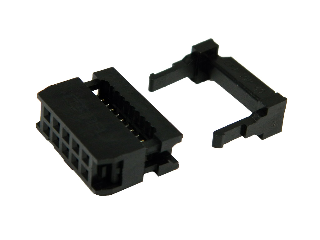 Konektor IDC, zástrčka / samice zařezávací na plochý kabel 10pin  