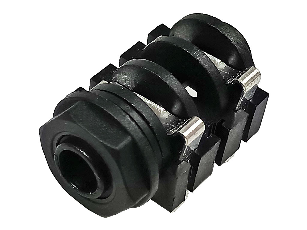Konektor JACK 6.3mm mono, NYS 2122 samice do panelu, letovací