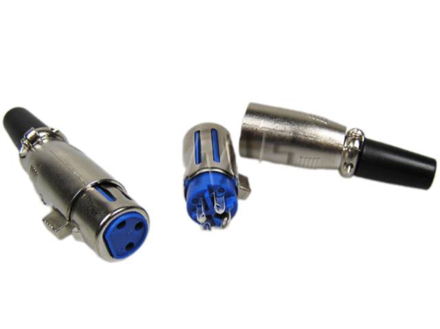 Konektor XLR - 3 piny  kabelová samička