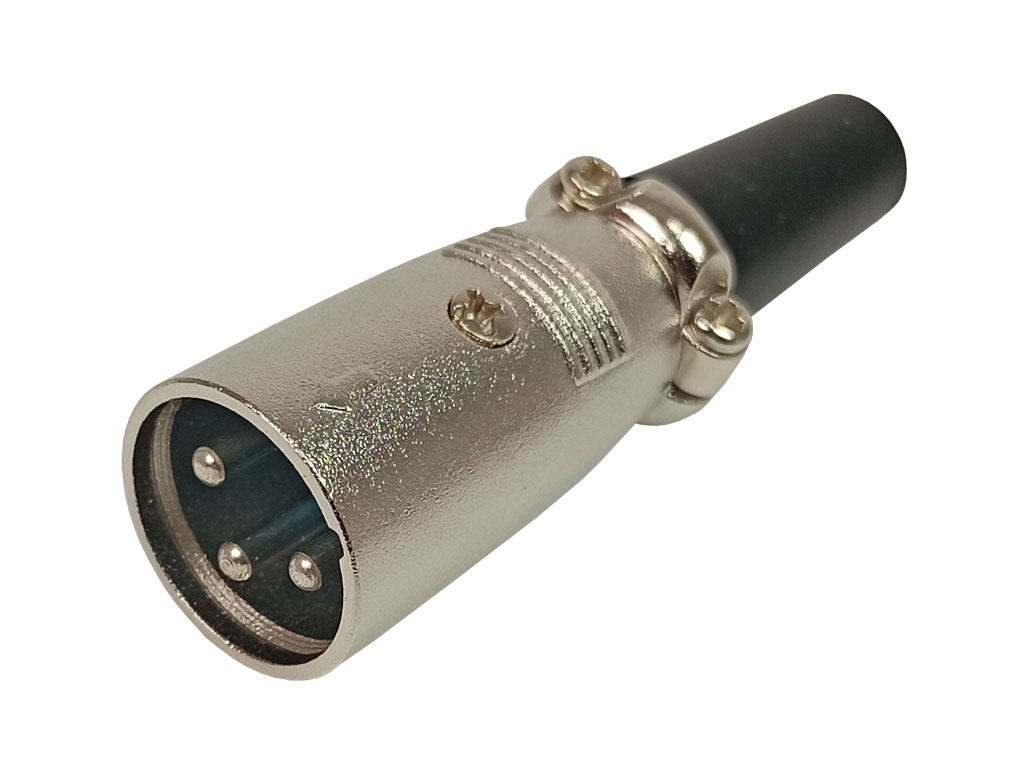 Konektor XLR - 3 piny  kabelový sameček