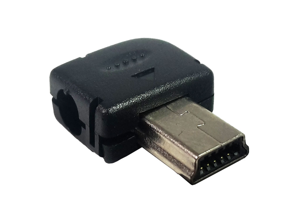 Konektor mini USB samec na kabel pro napájení zahnutý 90° 10 pin SPECIAL