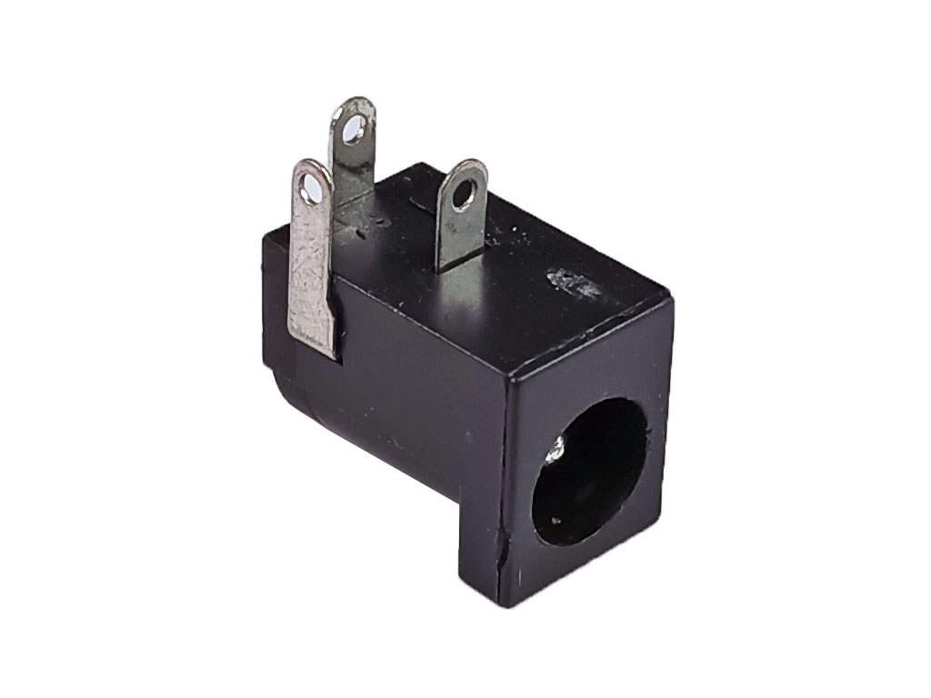 Konektor napájecí 5.5 x 2.1mm - do plošného spoje, úhlový 90°, pájecí