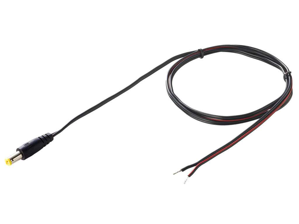 Konektor napájecí prodlužovací 0.8m samec konektor 5.5x2.5x11mm