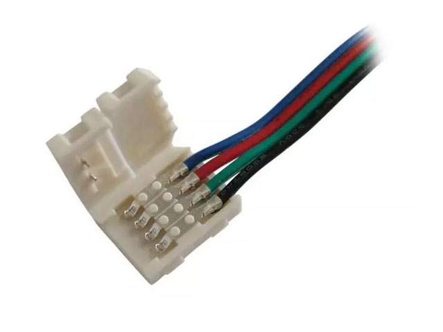 Konektor nepájivý pro RGB LED pásky 5050 pro 30 a 60 LED / m o šířce 10mm s vodičem
