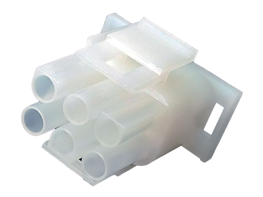 Konektor signálový - tělo bez kontaktů, zásuvka NLSW-2X3 přímá na kabel, 2x3 piny