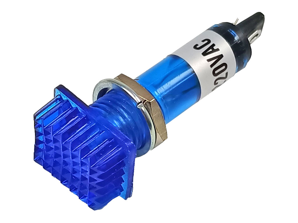 Kontrolka s doutnavkou - modrá 230V