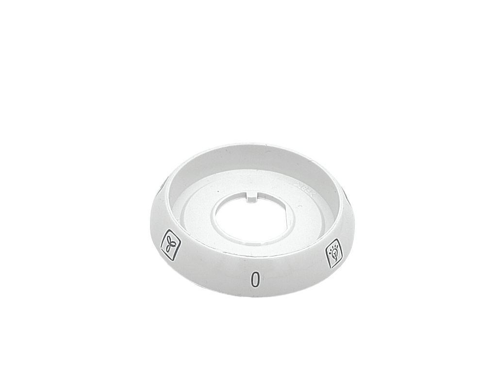 Kroužek knoflíku přepínače funkcí trouby na sporák Mora, Gorenje 850438, bílý