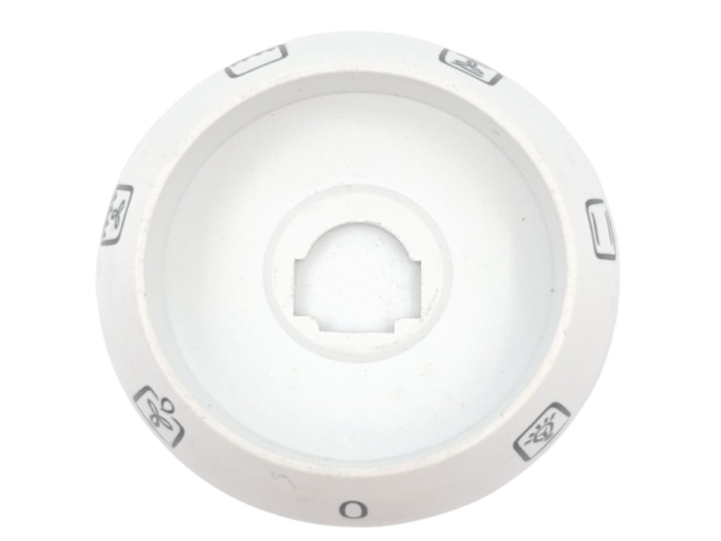 Kroužek přepínače funkcí trouby pod knoflik na sporák Mora 0-3 3463, 3471.1E-04-020 128 Gorenje 850982, bílý