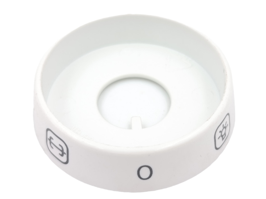 Kroužek přepínače funkcí trouby pod knoflik na sporák Mora 2443.1042, 6 poloh, bílý