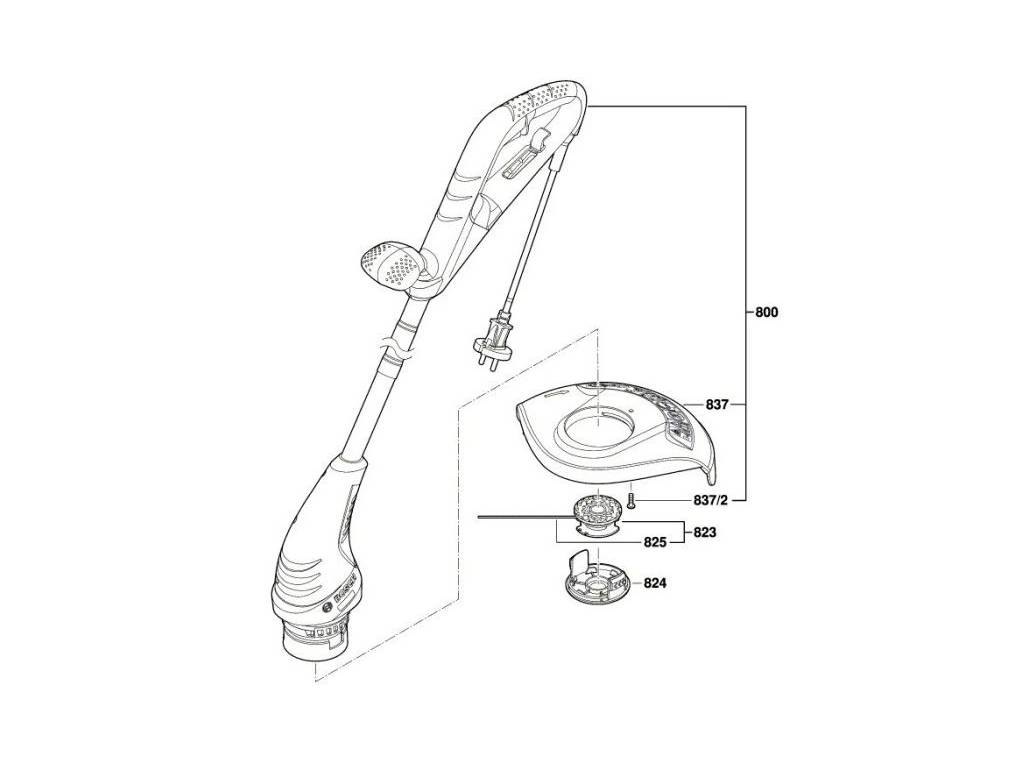 Kryt cívky strunové sekačky RYOBI ONE+, Bosch ART 23 SL, ART 26 SL, F016F04557 