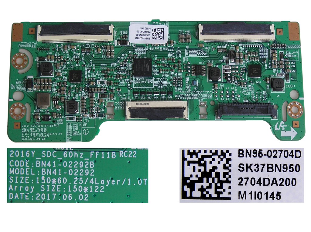 LCD LED modul T-Con BN95-02704D / T Con assy board BN9502704D / 2016Y_SDC_60Hz_FF11B