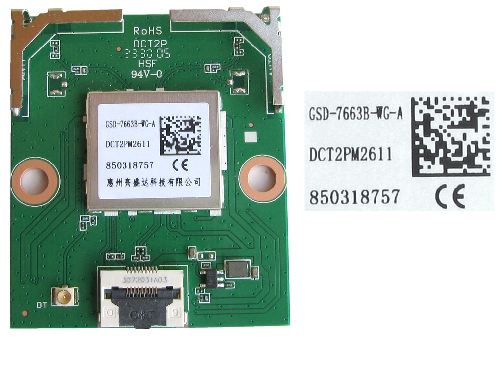 LCD LED modul WiFi  DCT2PM2611 / WiF inetwork module GSD-7663B-WG-A