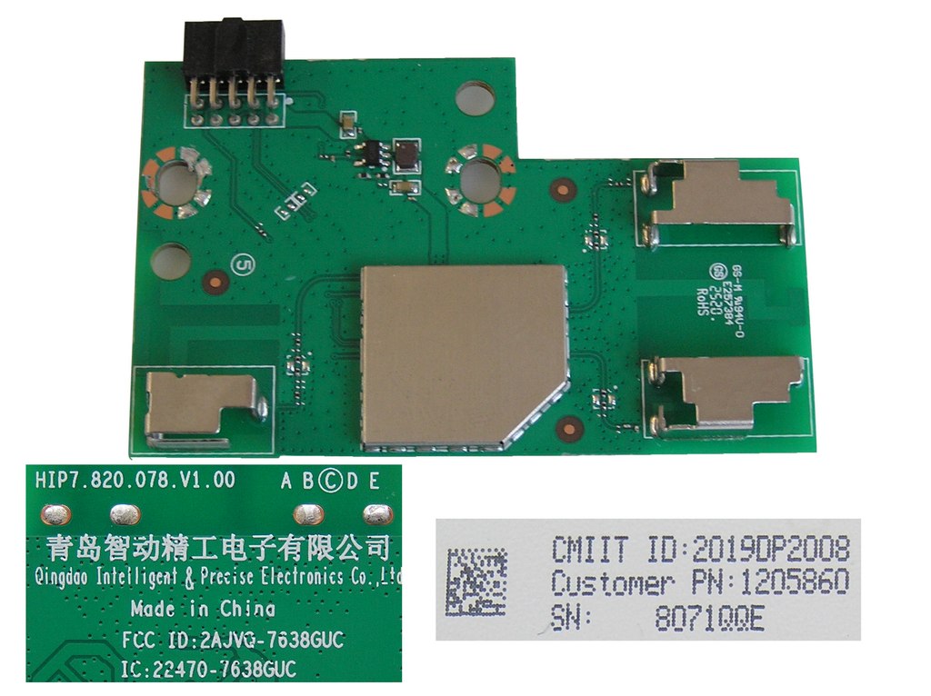 LCD LED modul WiFi  HIP.820.078.V1.00 / network-WIFI module 1205860 / ZDGF7638GU-C