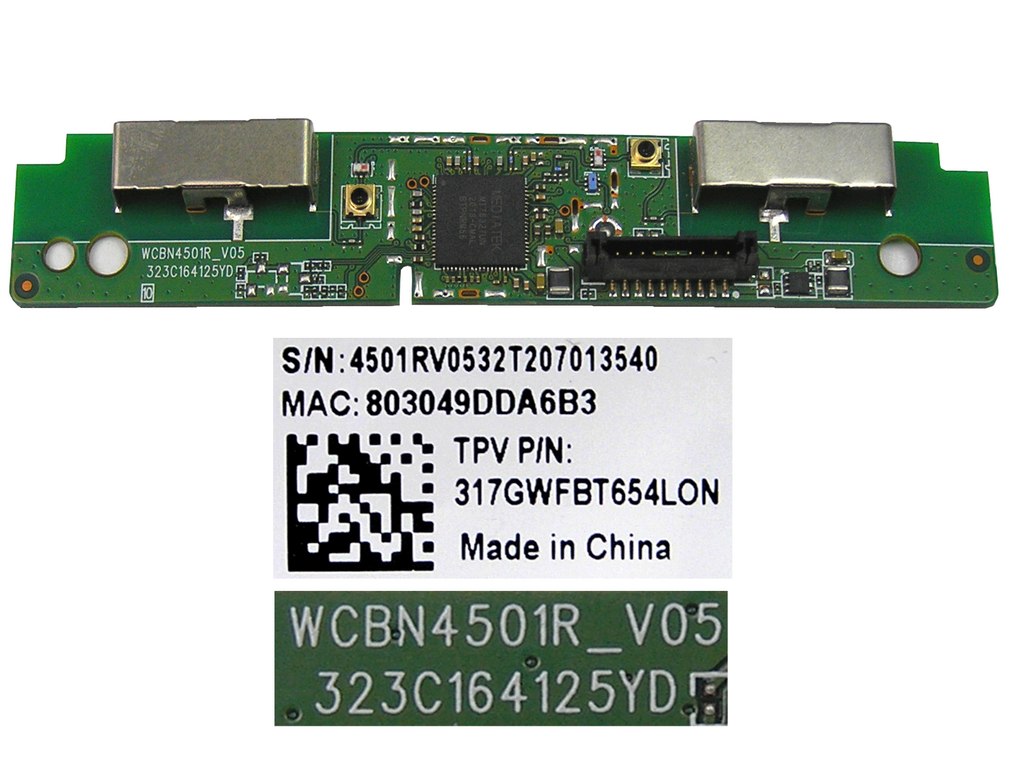 LCD LED modul WiFi  Philips WCBN4501R_V05 / Philips - network-WIFI module 317GWFBT654LON / 996597001067