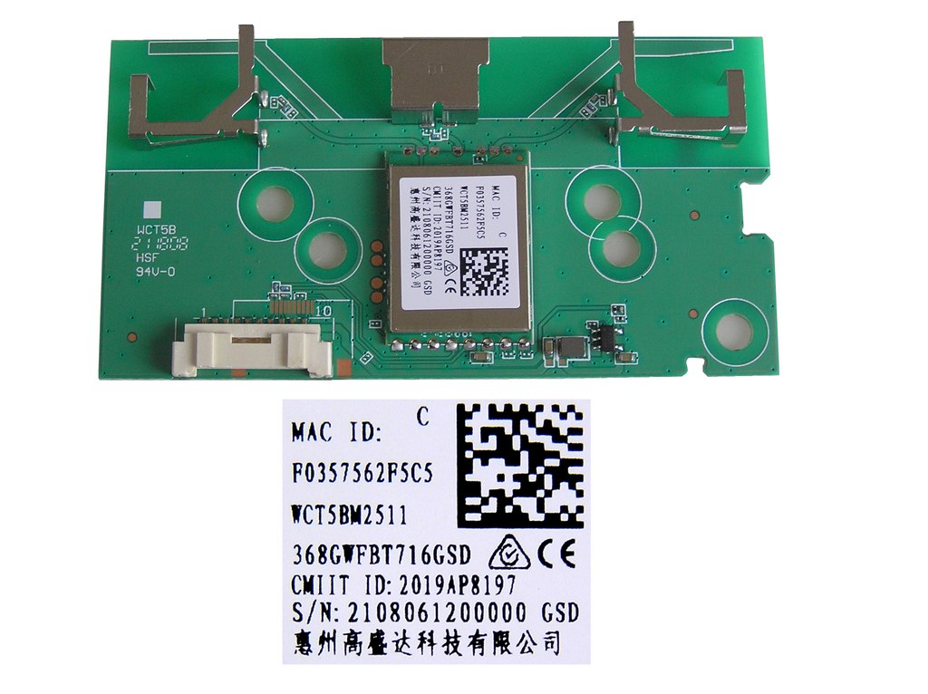 LCD LED modul WiFi Philips WCT5BM2511 / Philips - network-WIFI module 368GWFBT716GSD / 996592100670