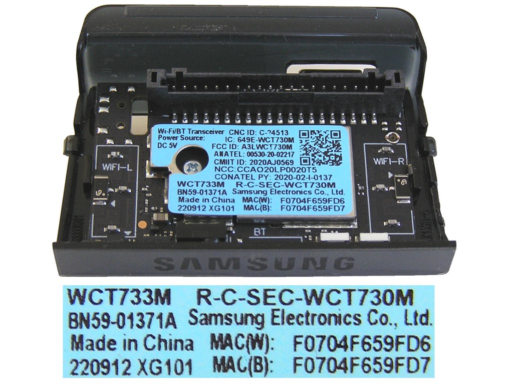 LCD LED modul WiFi  Samsung BN59-01371A / Samsung network-WIFI module;WCT733M