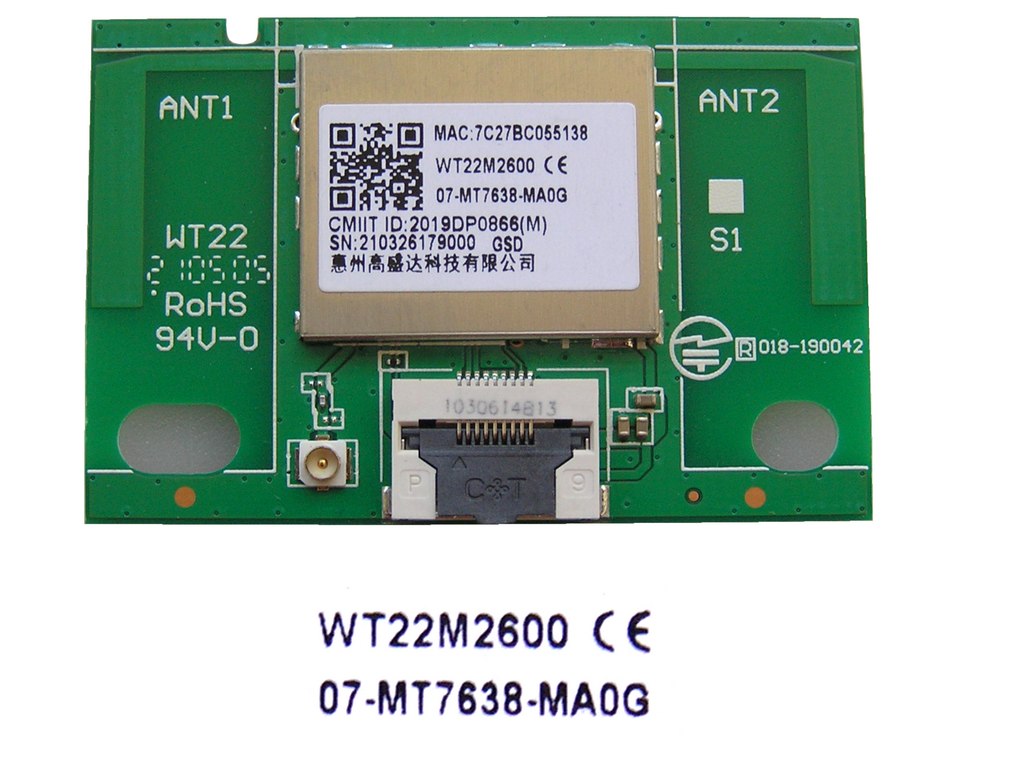 LCD LED modul WiFi  TCL 07-MT7638-MA0G / TCL - network-WIFI module WT22M2600