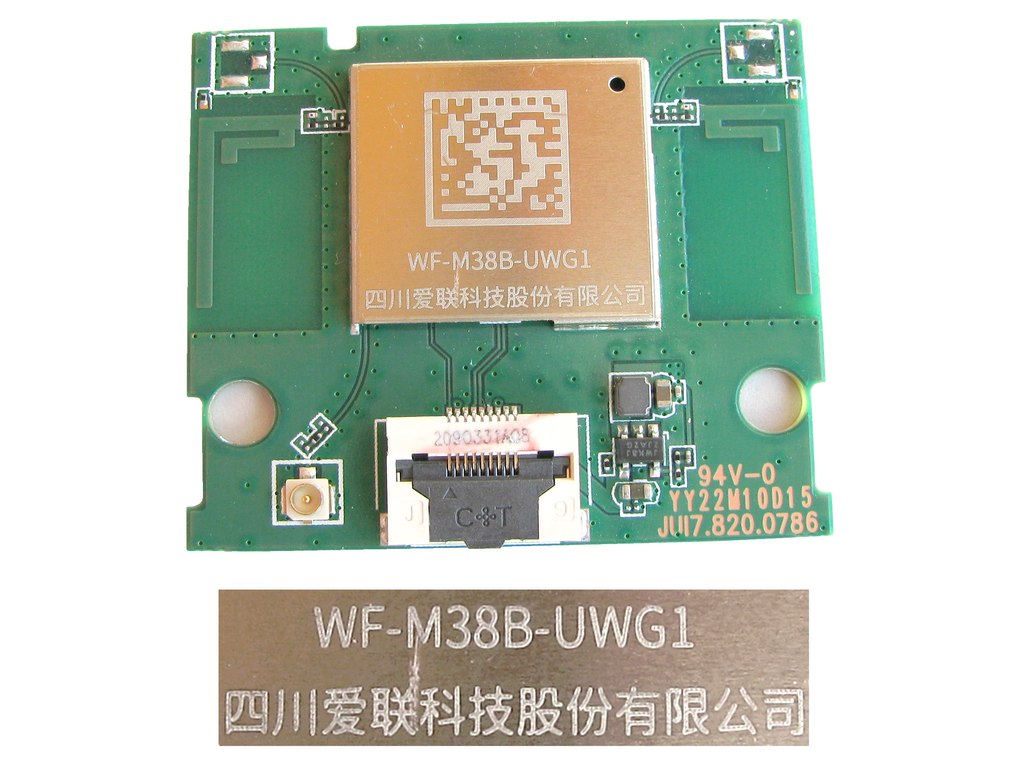 LCD LED modul WiFi  WF-M38B-UWG1 / WiF inetwork module JHUI7.820.0786