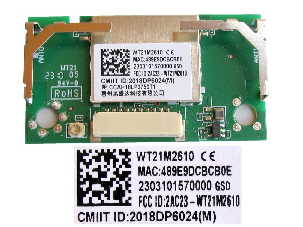 LCD LED modul WiFi  WT21M2610 / WiF inetwork module WT21M2610
