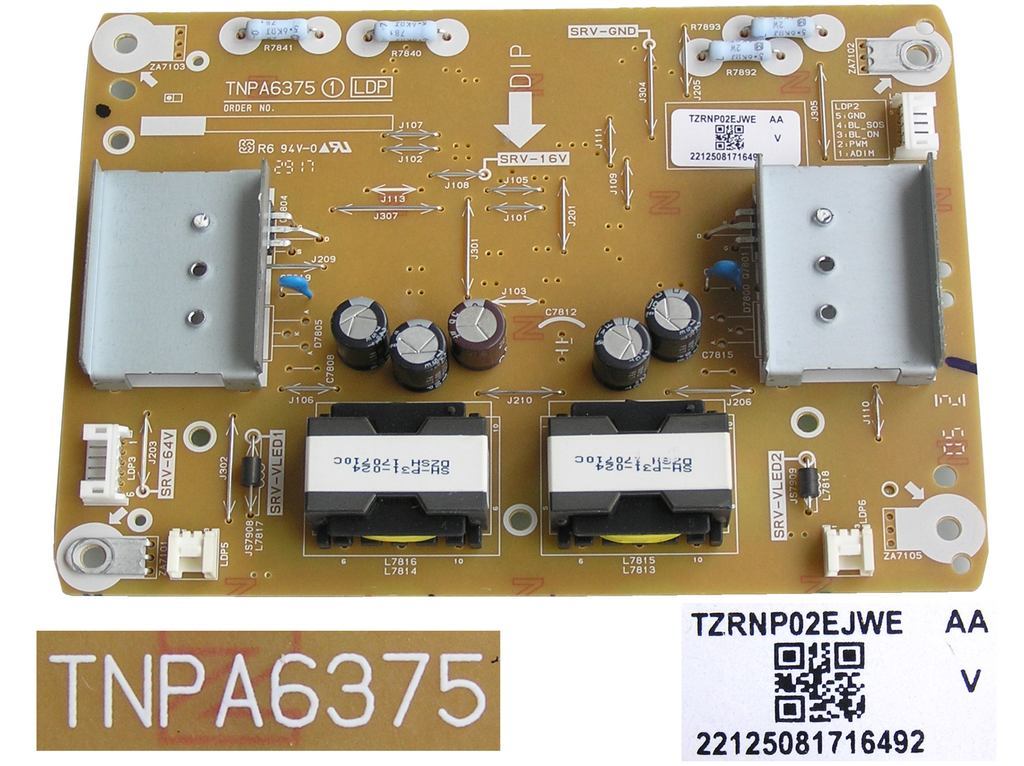 LCD LED modul invertor TNPA6375 / LED inverter board TZRNP02EJWE