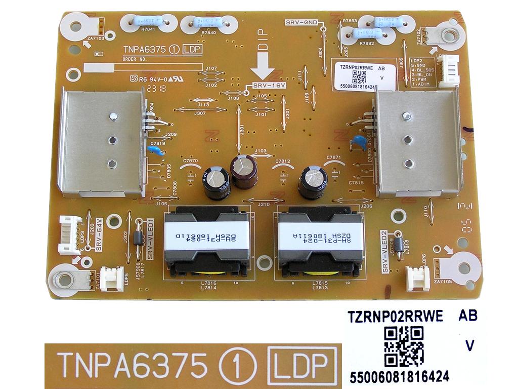 LCD LED modul invertor TNPA6375 / LED inverter board TZRNP02RRWE