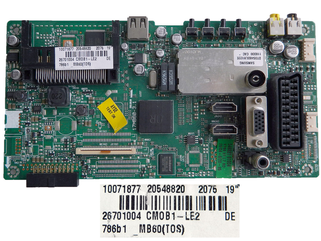 LCD LED modul základní deska 20548820 / assy main board 17MB60 - 3.1 VESTEL