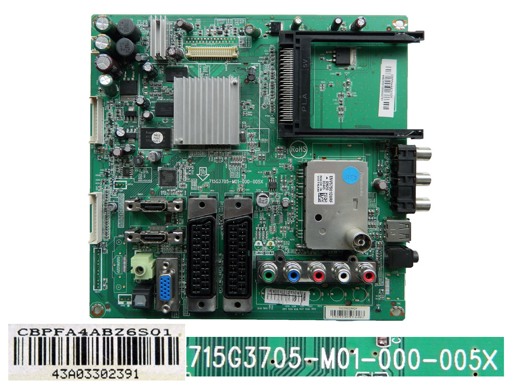 LCD LED modul základní deska CBPFA4ABZ6S01 715G3705-M01-000-005X / assy main board 75018876 TOSHIBA