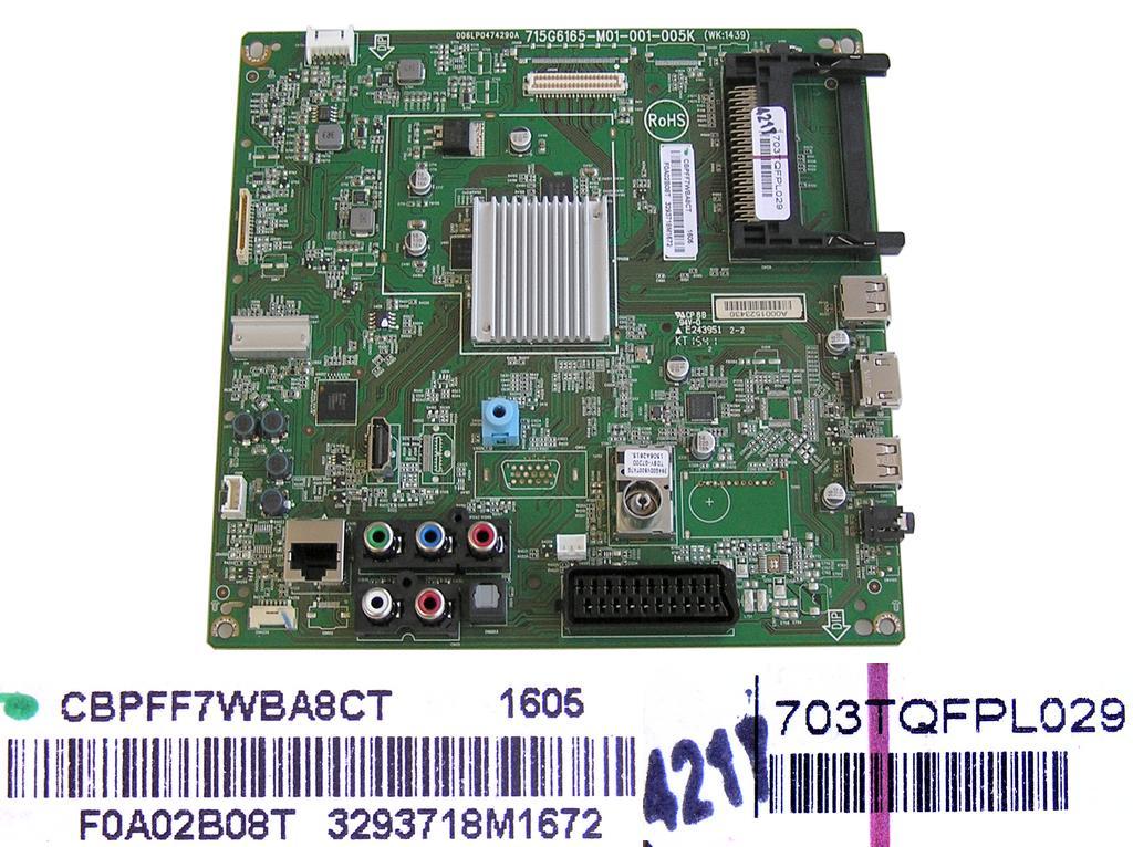 LCD LED modul základní deska CBPFF7WBA8CT F0A02B08T / assy main board 715G6165-M01-001-005K / 703TQFPL0029