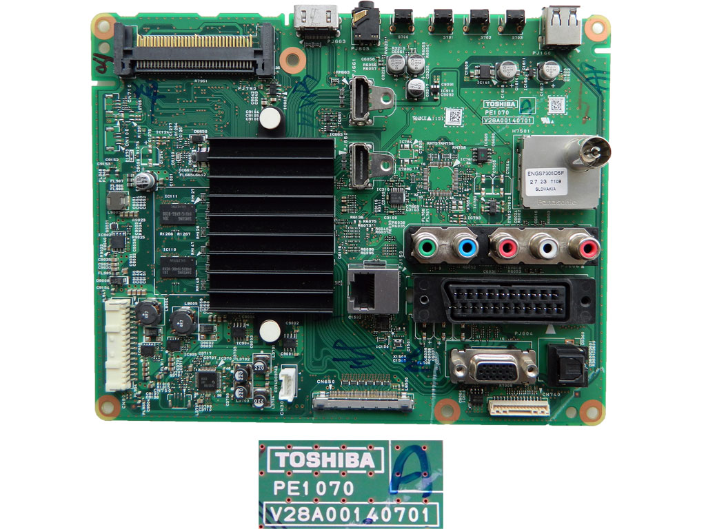LCD LED modul základní deska PE1070 A  V28A00140701 / assy main board 75028639 TOSHIBA 
