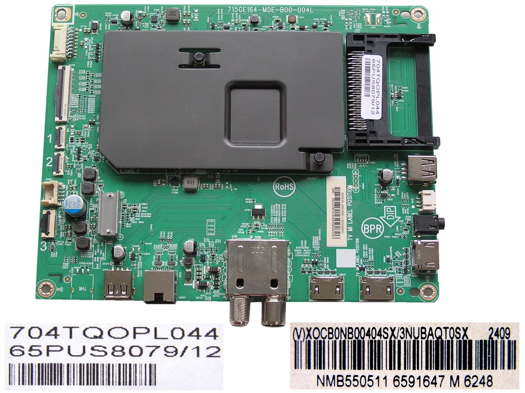 LCD LED modul základní deska Philips 65PUS8079/12   XOCB0NB00404SX/3NUBAQT0SX / Main board assy 715GE164-M0E-B00-004L / 704TQOPL044