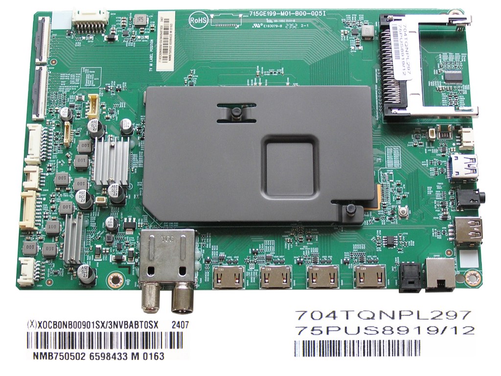 LCD LED modul základní deska Philips 75PUS8919/12  XOCB0NB00901SX/3NVBABT0SX / Main board assy 715GE199-M01-B00-005I / 704TQNPL297