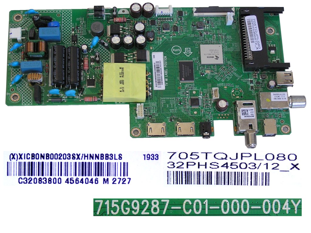 LCD LED modul základní deska Philips XICB0NB00203SX/HNNBB3LS / Main board assy 715G9287-C01-000-004Y / 705TQJPL080