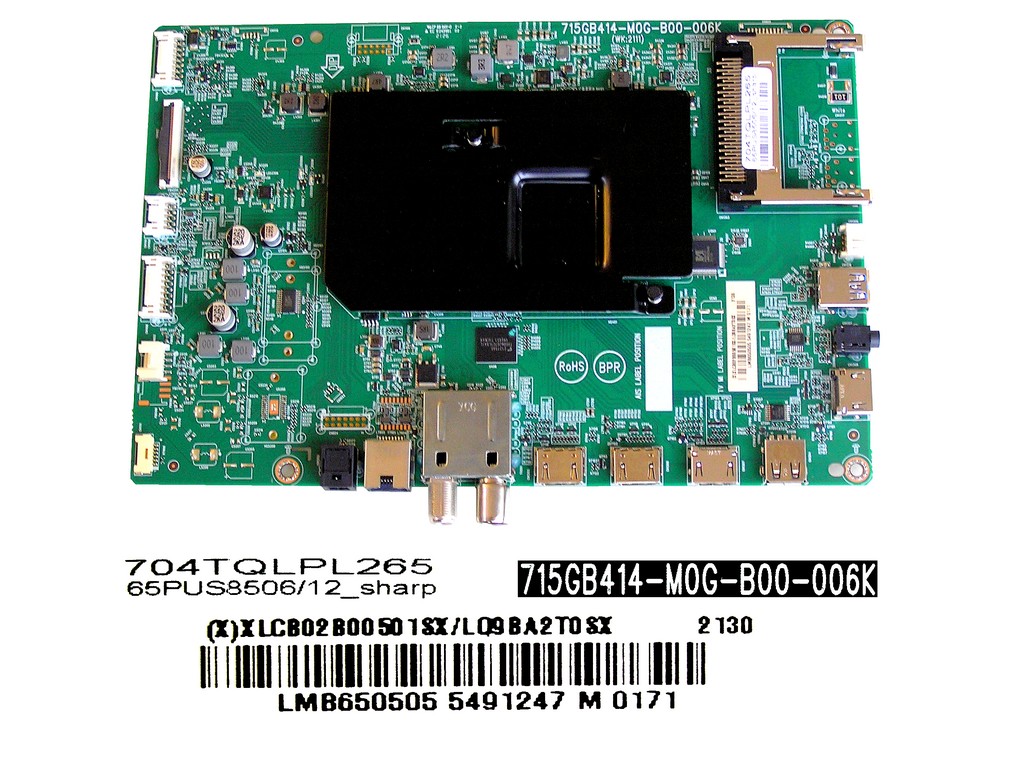 LCD LED modul základní deska Philips XLCB02B00501SX/LQ9BA2T0SX / XLCB02B00503SX/LQ9BA2T0SX / Main board assy 715GB414-M0G-B00-006K / 704TQLPL265