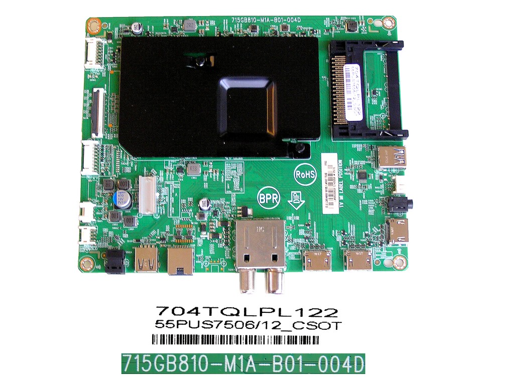 LCD LED modul základní deska Philips XLCB0NB00102SX/LNFBX1T0SX/ XLCB0NB00100SX/KNTBA2T0SX / Main board assy 715GB810-M1A-B01-004D/ 715GB810-M01-B00-004D / 704TQLPL122