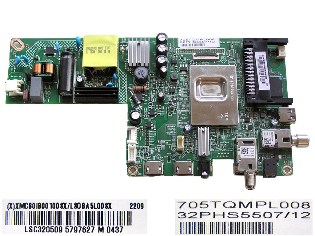 LCD LED modul základní deska Philips XMCB0IB00100SX/LS0BA5L00SX / Main board assy 715GC860-C0C-000-004D / 705TQMPL008