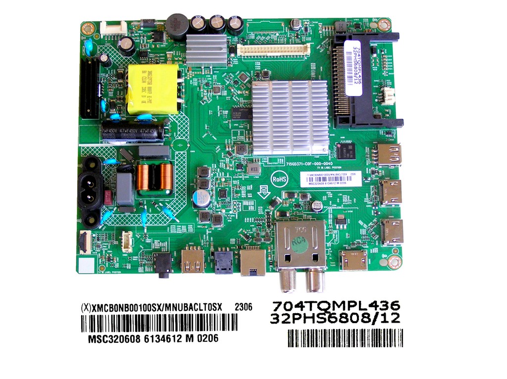 LCD LED modul základní deska Philips XMCB0NB00100SX/MNUBACLT0SX / Main board assy 715GD371-C0F-000-004D / 704TQMPL436