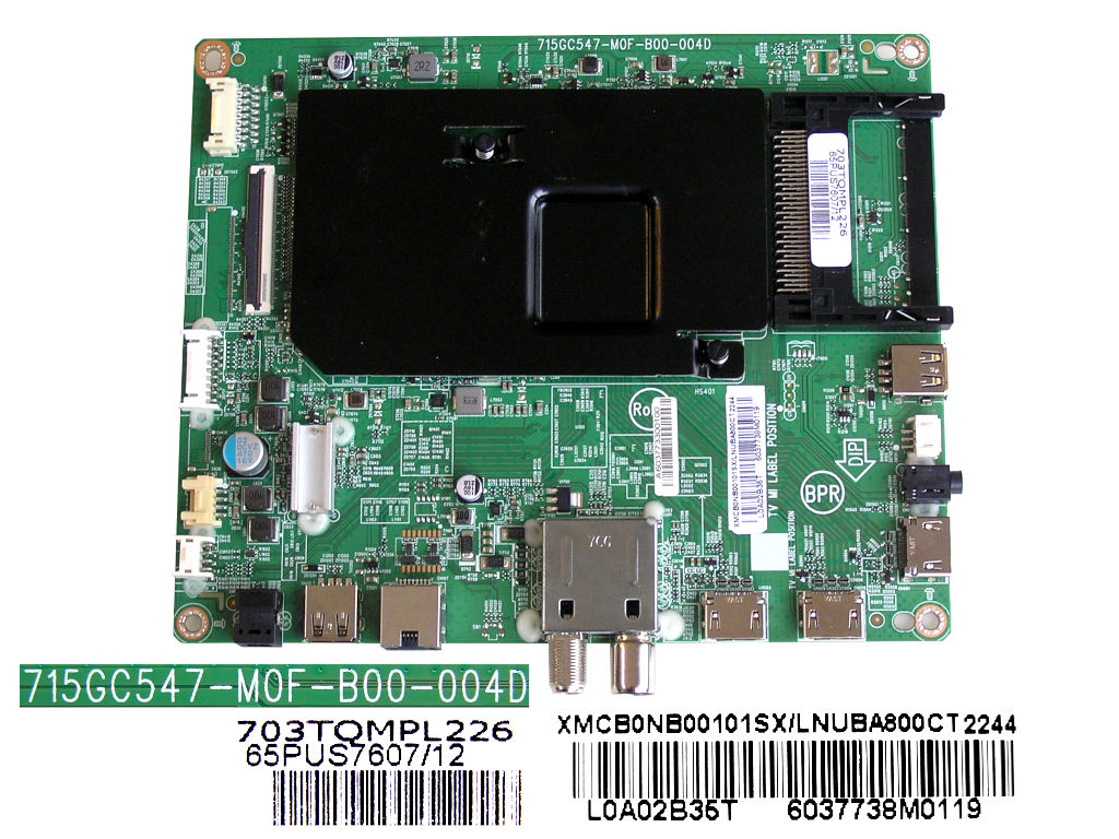 LCD LED modul základní deska Philips XMCB0NB00101SX/LNUBA800CT2244 / Main board assy 715GC547 - M0F - B00 - 004D / 703TQMPL226