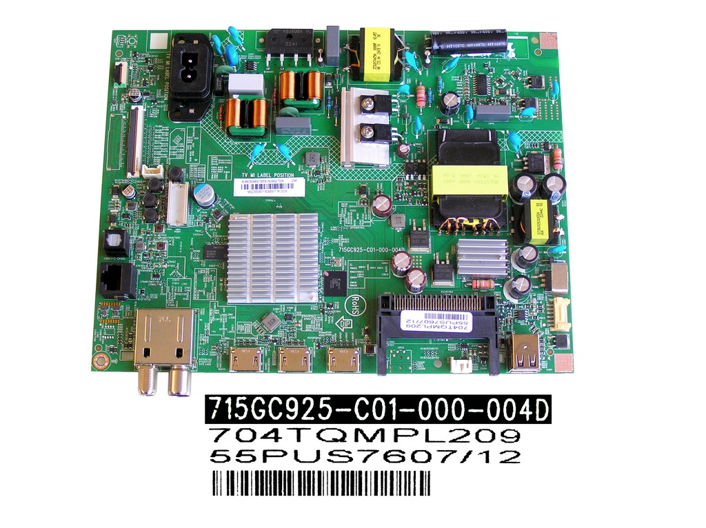 LCD LED modul základní deska Philips XMCB0NB00501SX/LNUBA3LT0SX / XMCB0NB00100SX/LNUBA3LT0SX / Main board assy 715GC925-C01-000-004D / 704TQMPL209