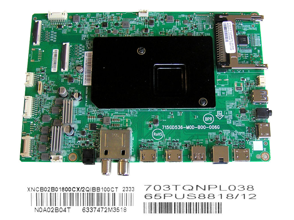 LCD LED modul základní deska Philips XNCB02B01800CX/2QIBB100CT / Main board assy 715GD536 - M0D - B00 - 006G / 703TQNPL038